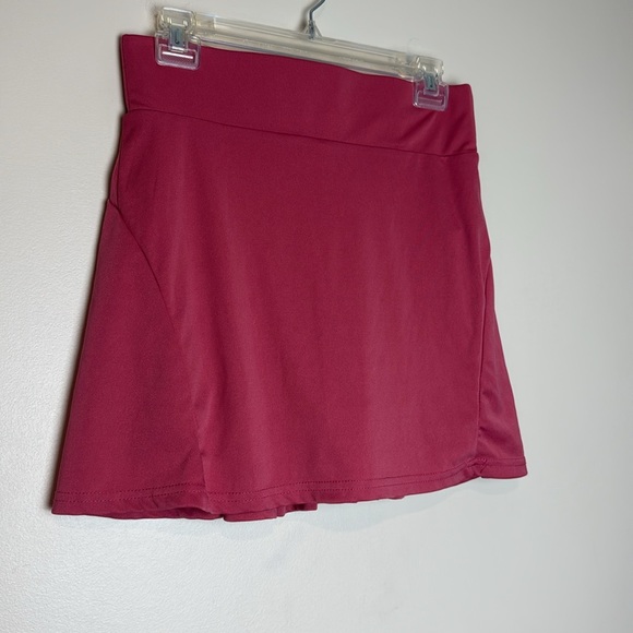 Pink Muave Quick Dry Pleated Athletic Tennis Skirt Size L - Picture 6 of 8